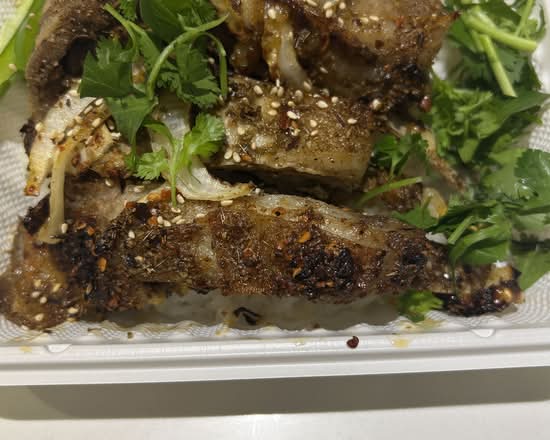 Xinjiang Roast Lamb Chops Bowl 新疆烤羊肉排拌饭